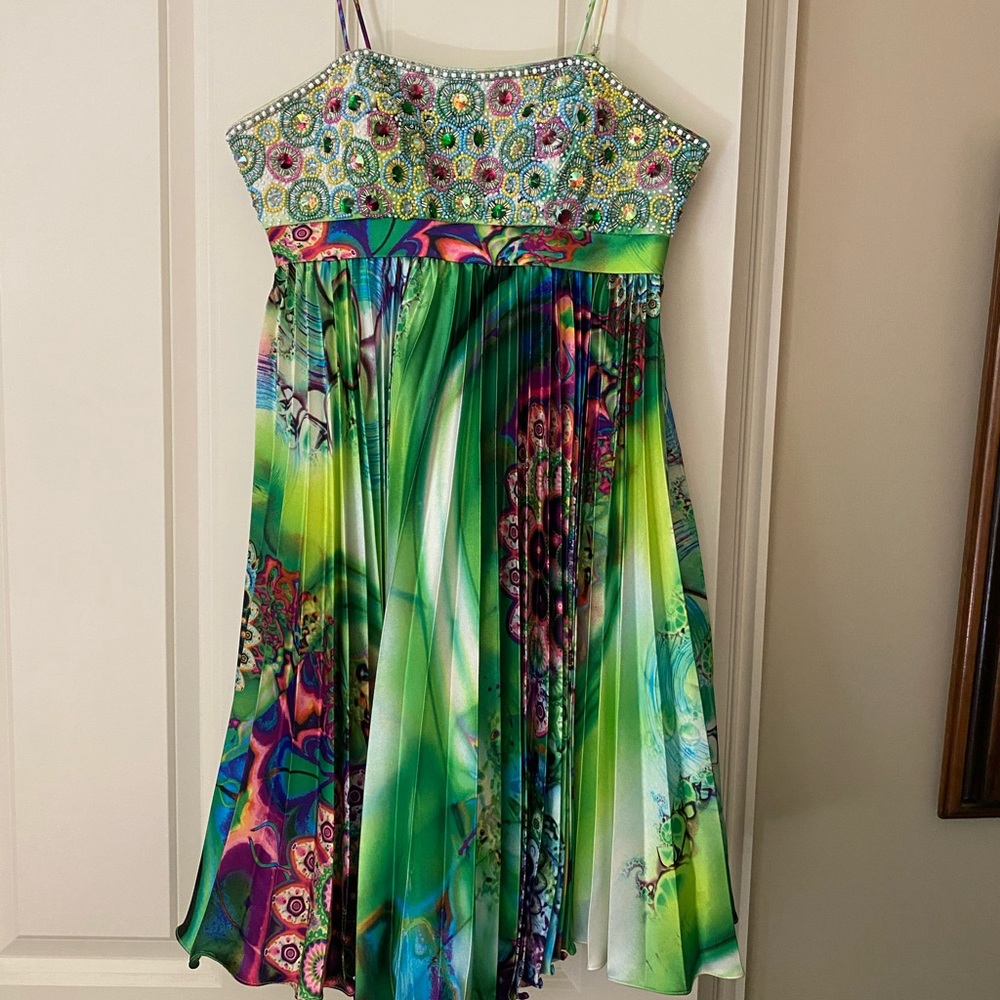 Psychedelic Sherri Hill mini dress